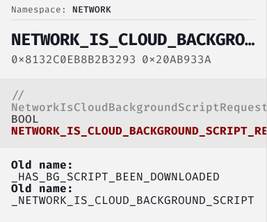 NetworkIsCloudBackgroundScriptRequestPending - FiveM Natives @ Cfx.re Docs