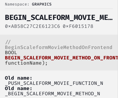 BeginScaleformMovieMethodOnFrontend - Natives @ Cfx.re Docs