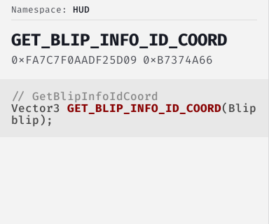 Getblipinfoidcoord Natives Cfx Re Docs